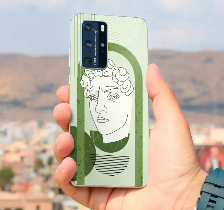 Klasický sochařský prvek Huawei samolepka - TenStickers