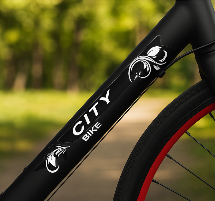 Kolekce cyklistického města samolepka na jízdní kola - TenStickers