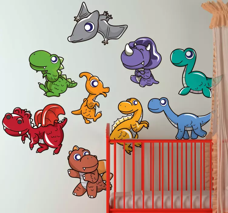 Kolekce dětských dinosaurů - TenStickers