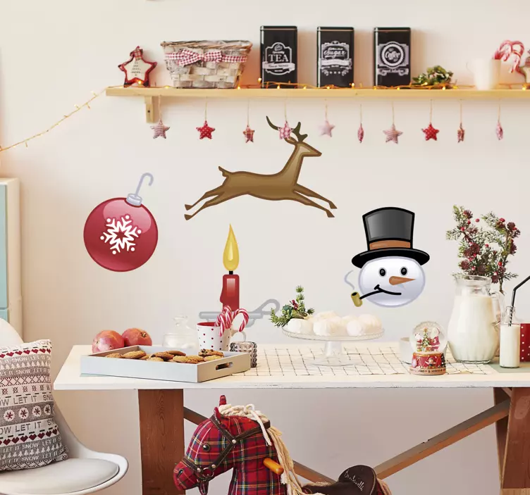 Kolekce vánoční samolepky - TenStickers