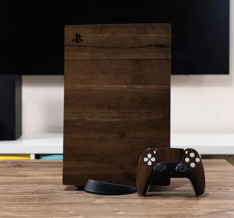 Vinylová samolepka kona wood ps5 - TenStickers