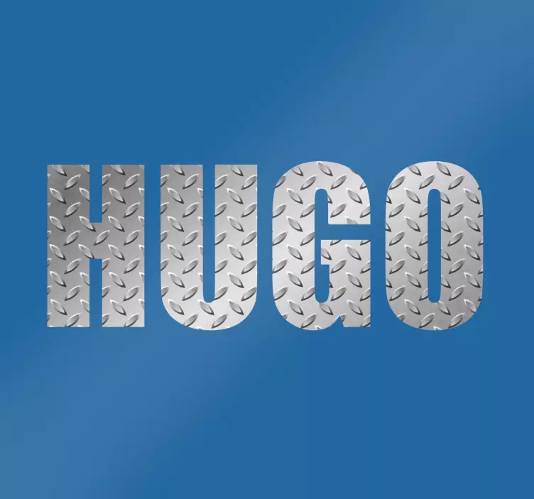 Kovový efekt personalizované jméno samolepka - TenStickers