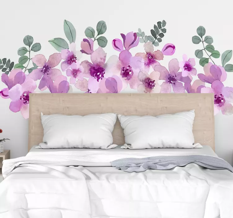 Samolepka krásné kytice akvarel - TenStickers