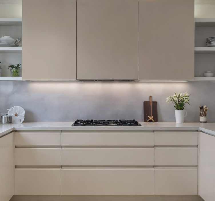 Krémový barevný list kuchyňská samolepka - TenStickers