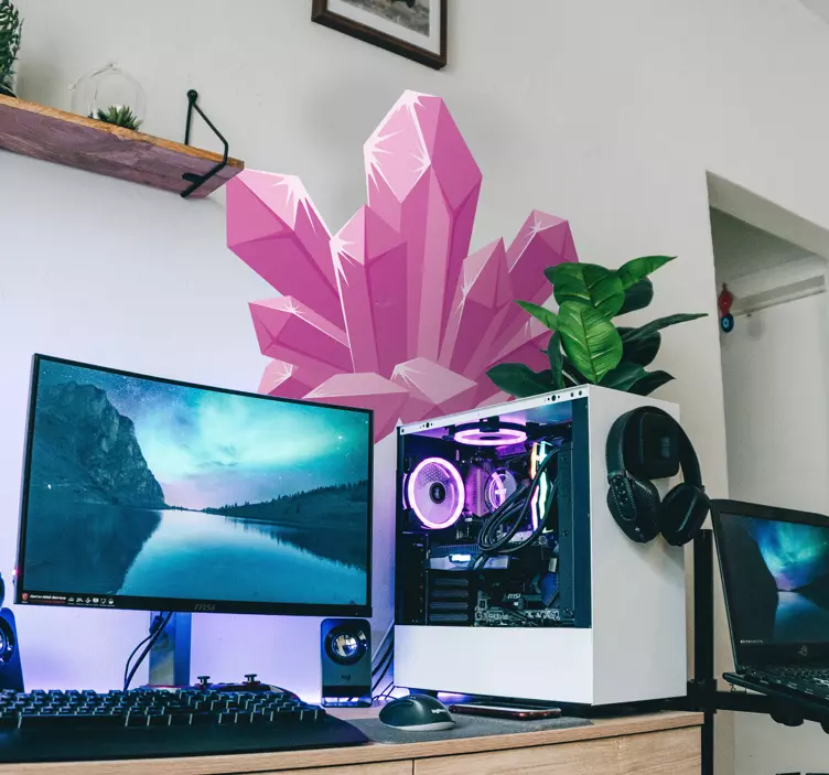 Křišťálový křemen dospívající samolepky na zeď - TenStickers