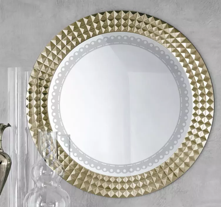 Kruh obrys okrasné obtisk - TenStickers