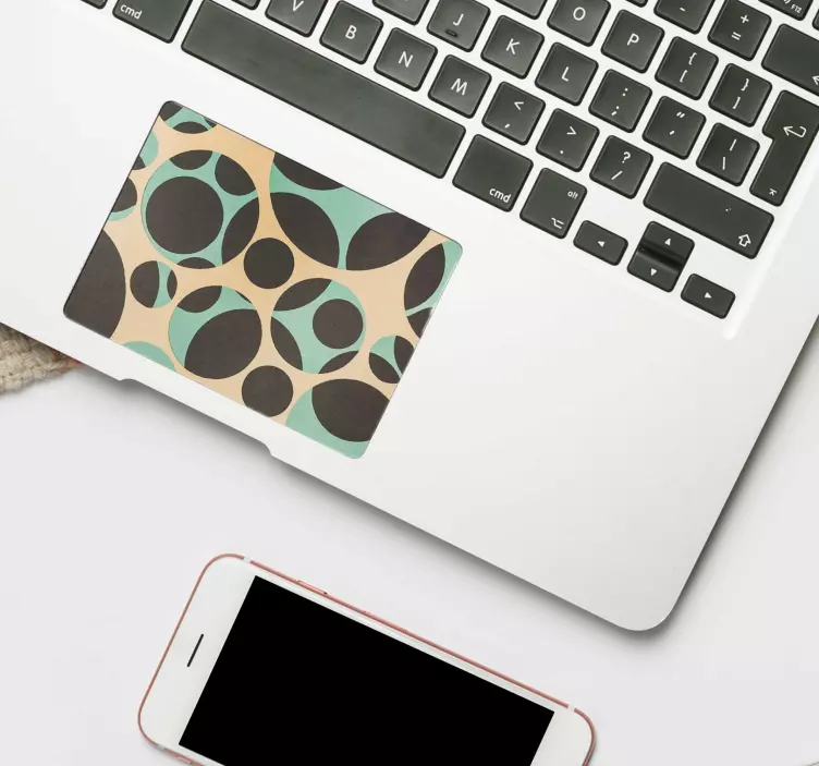 Nálepka kruh vzor trackpad - TenStickers