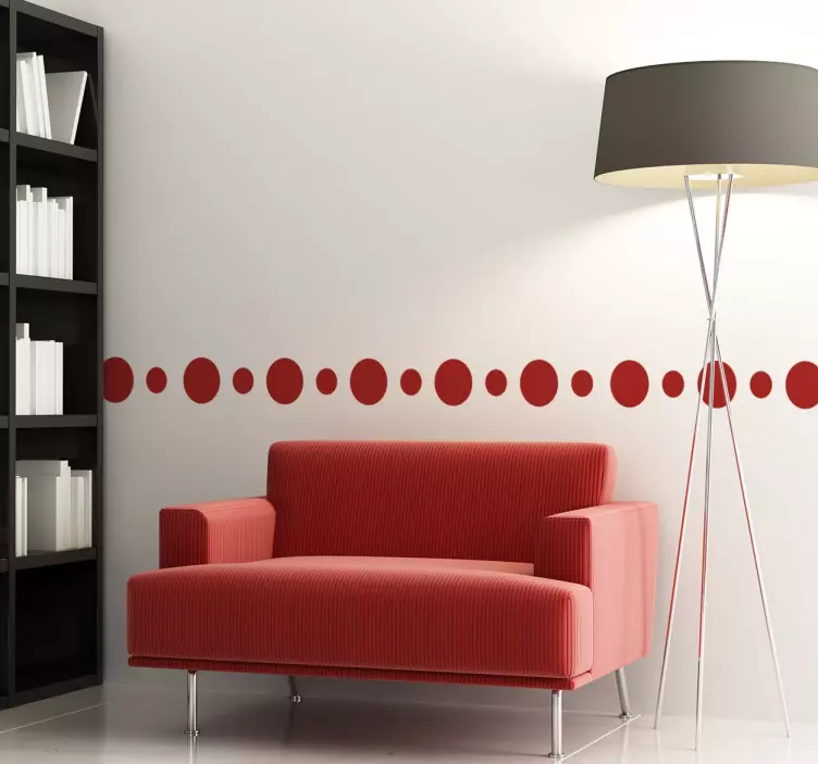 Kruhová samolepka okraje - TenStickers