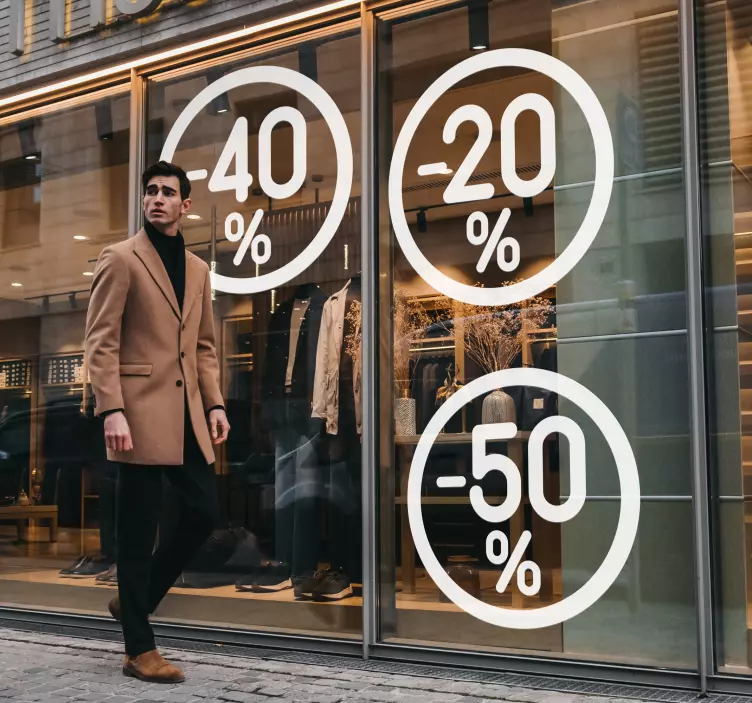 Kruh sleva výprodej banner nálepka - TenStickers