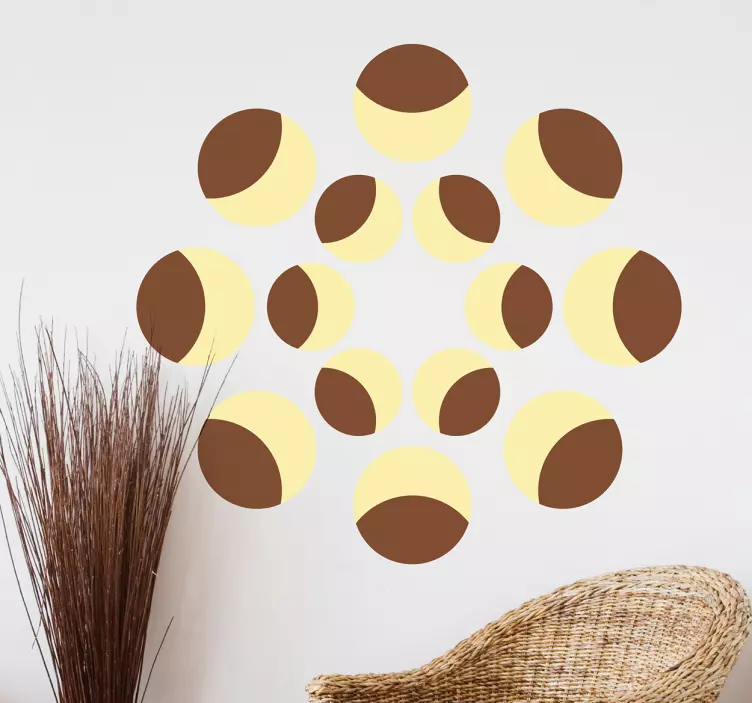 Kruhový vzor geometrické samolepka - TenStickers