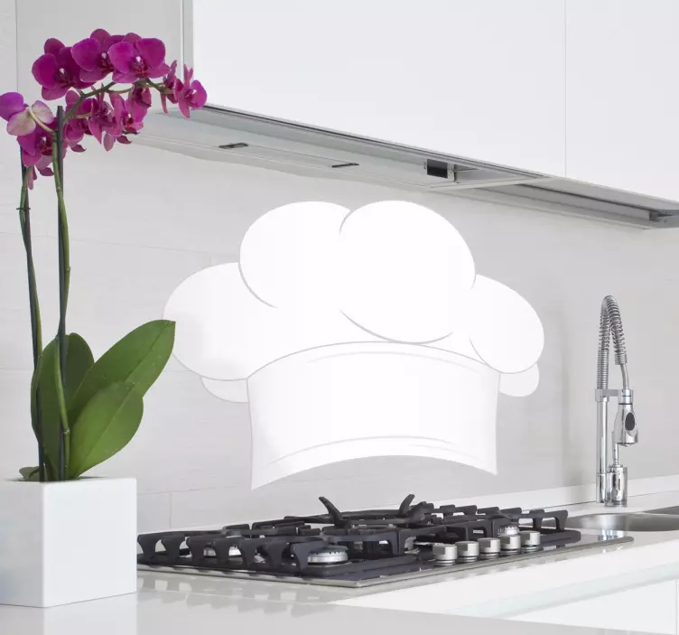 Kuchyňské samolepky šéfkuchař klobouk - TenStickers