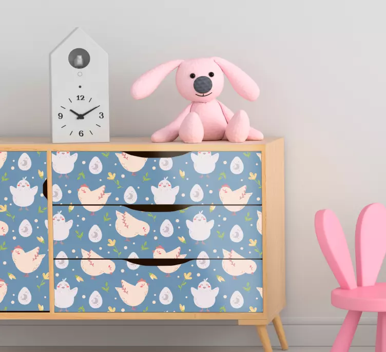 Samolepky na kuřecí znaky pro děti - TenStickers