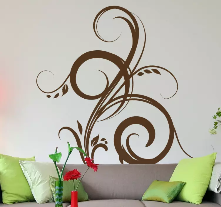 Květinové filigránové nálepky - TenStickers