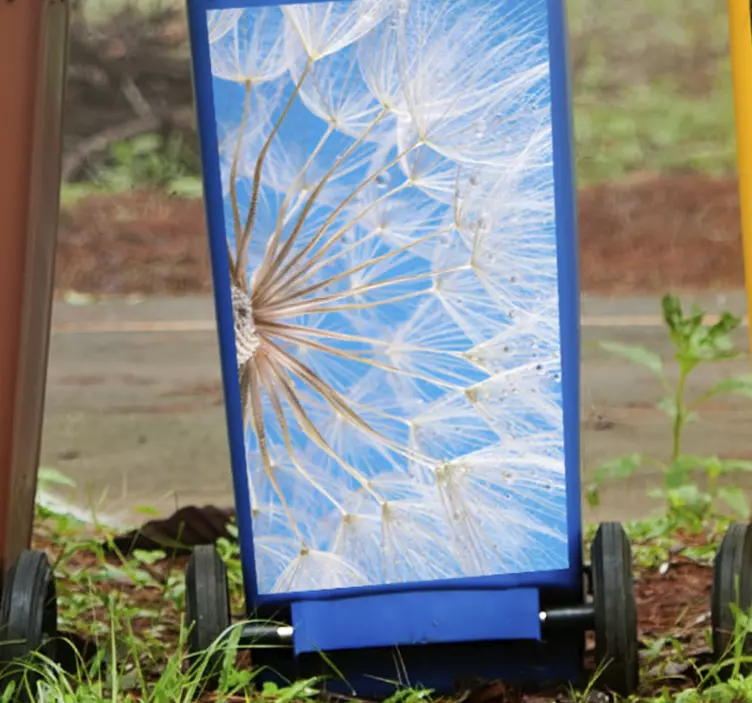 Květinový detail pampelišky samolepka na kontejner - TenStickers