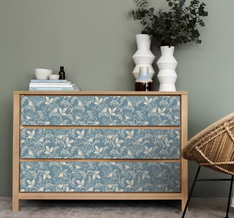 Květinový motiv samolepka s přírodou - TenStickers