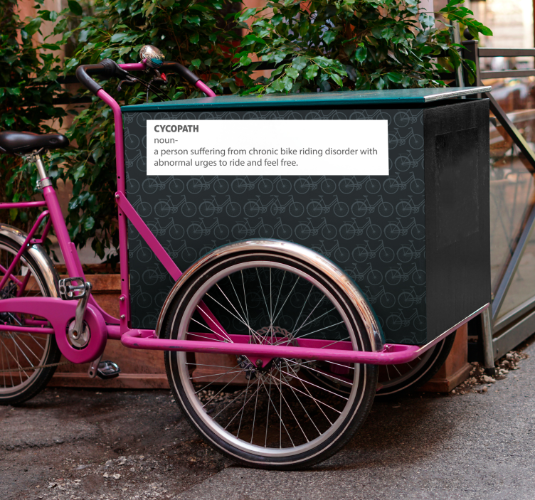 Kykopatka naléhá na jízdu samolepka na jízdní kola - TenStickers