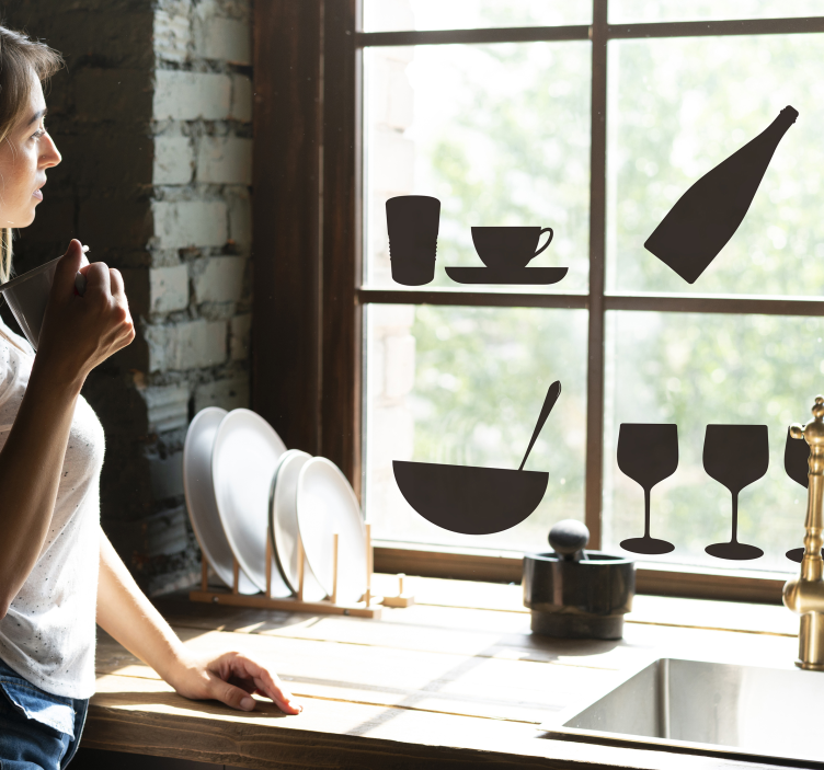 Nálepky na láhve a brýle - TenStickers