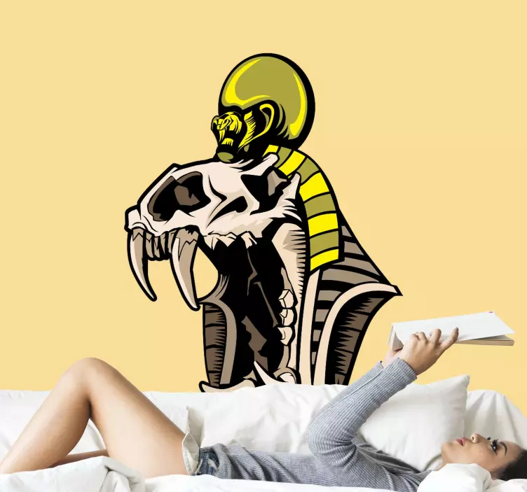 Lebka kobra design Zvířecí nálepka - TenStickers