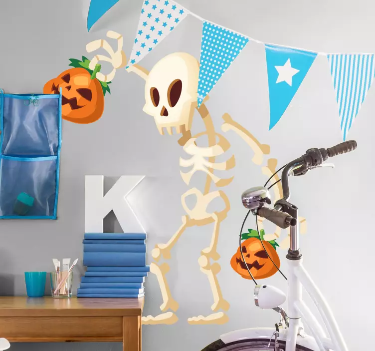Lebka krást dýně halloween nálepka - TenStickers