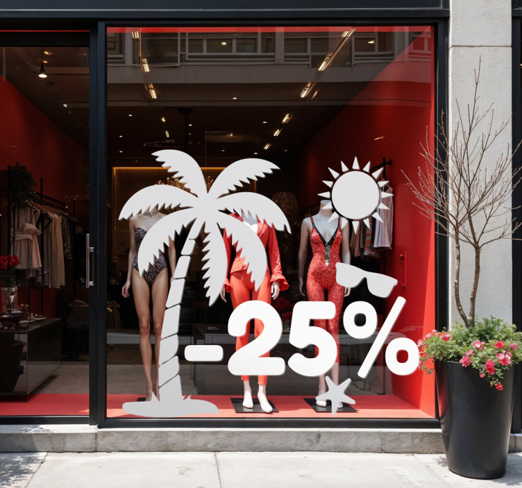 Letní ikony se slevou výprodejová samolepka - TenStickers