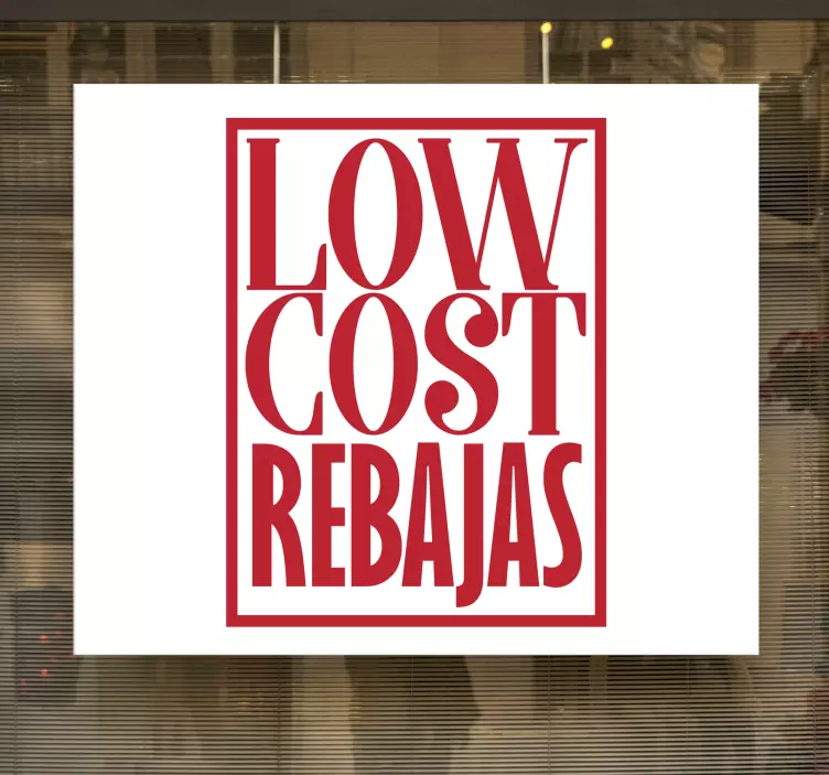 Nálepka prodeje prodej za nízké ceny - TenStickers