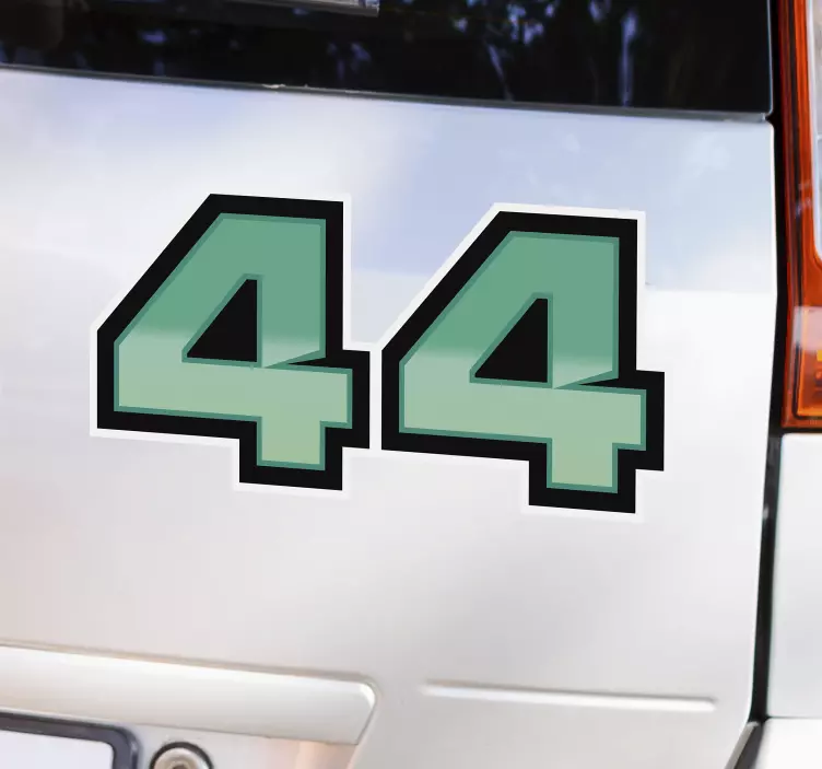 Nálepka do auta lewis hamilton 44 - TenStickers