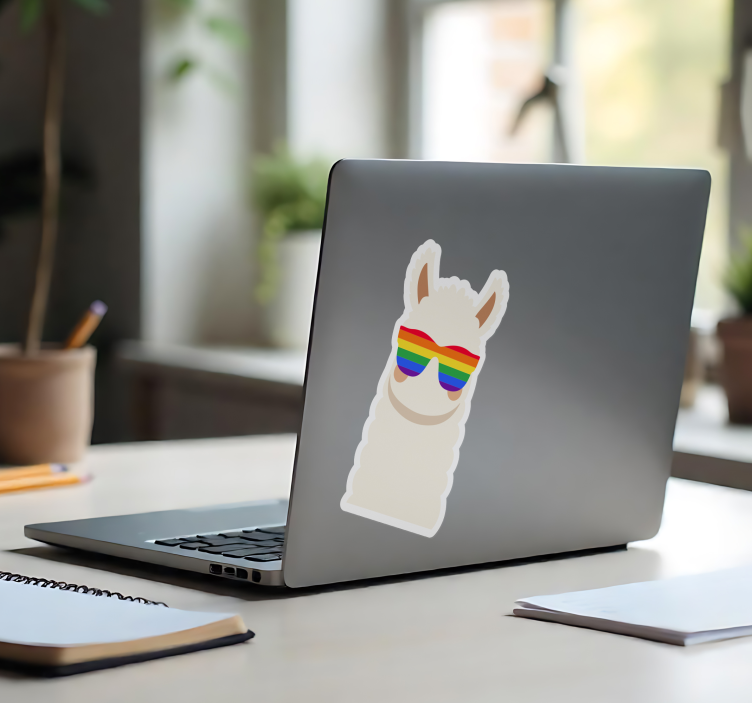 Lgbt lama Nálepka na laptop - TenStickers