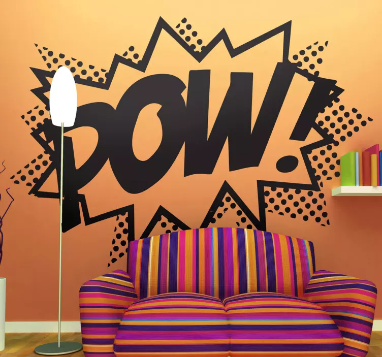 Lichtensteinův „pow! “ moderní nálepka na zeď - TenStickers