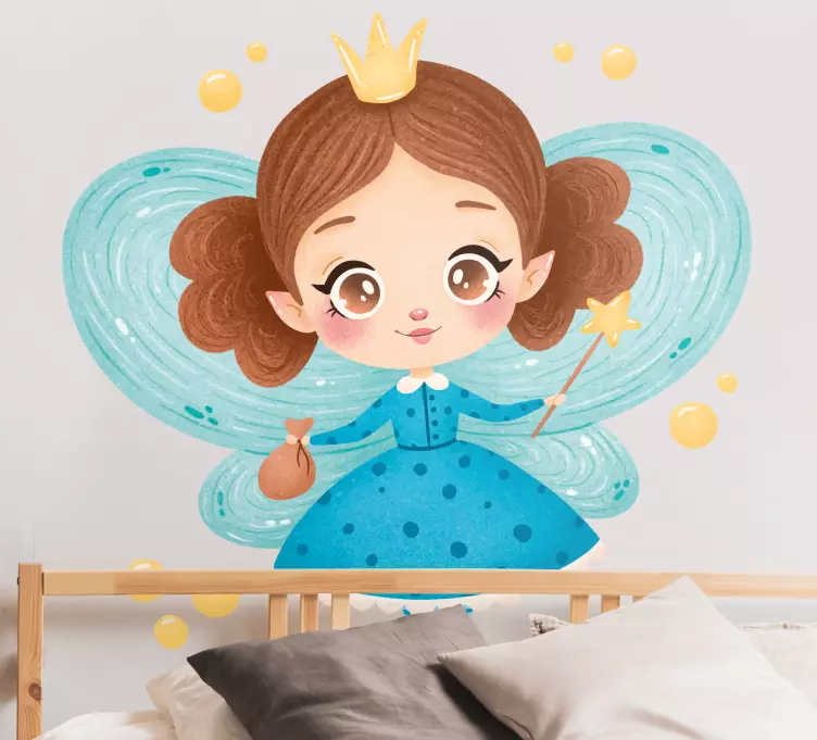 Malá víla létající pohádkový obtisk - TenStickers
