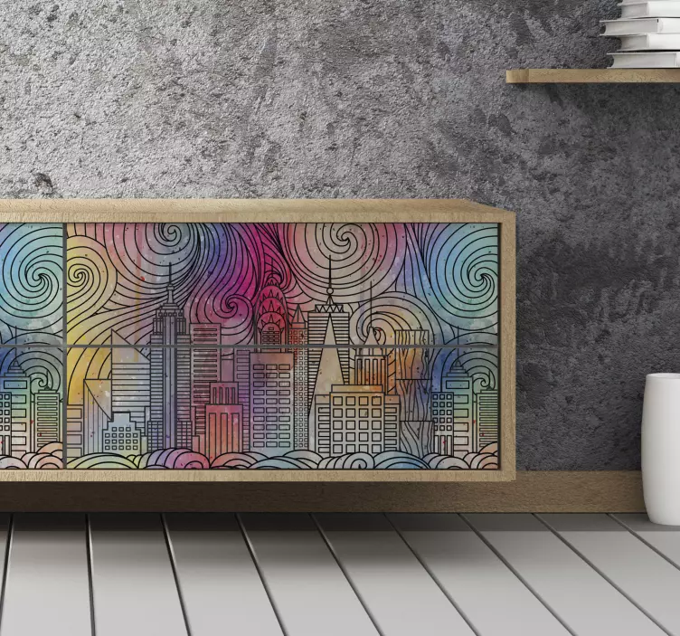 Nálepka městského nábytku - TenStickers