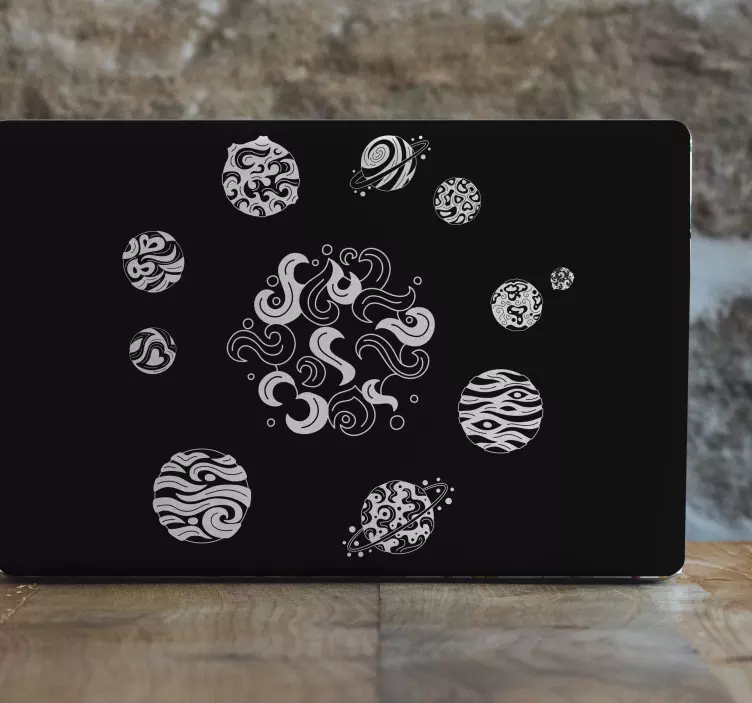 Mandala solární systém laptop skiny - TenStickers