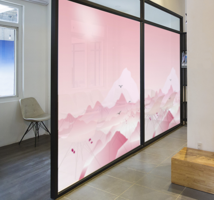 Matná nálepka okna kanceláře - TenStickers