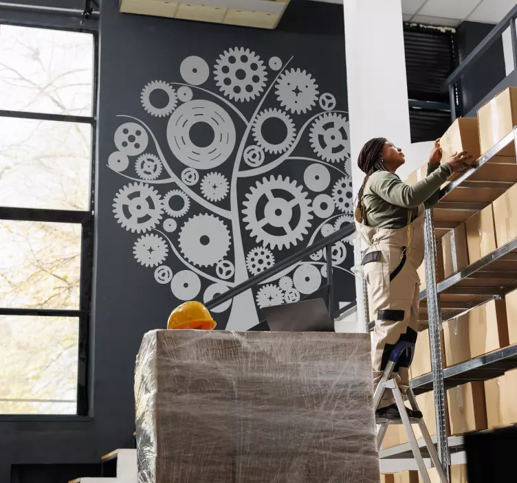 Mechanické nálepky na zeď - TenStickers