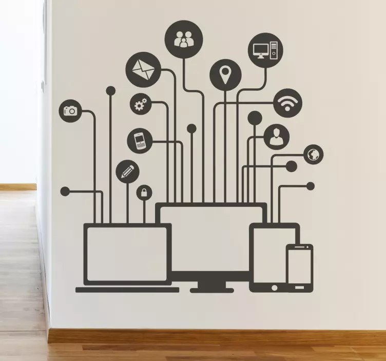 Mediální ilustrace dekorativní nálepka - TenStickers