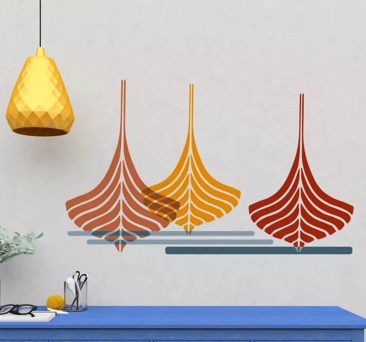 Nálepka minimalistický styl lodě námořní zeď - TenStickers