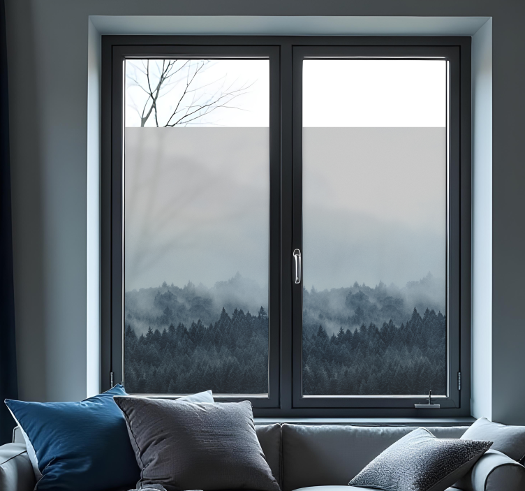 Mlžný les Nálepka na okno - TenStickers