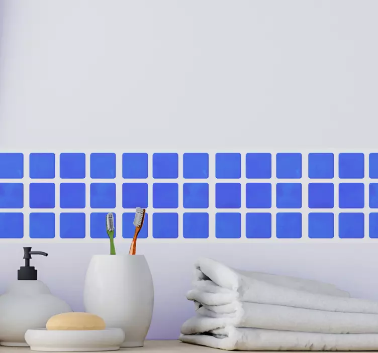 Nálepka s modrými odstíny na desce - TenStickers