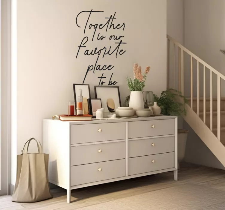 Moje oblíbené místo Vstupní nálepka - TenStickers