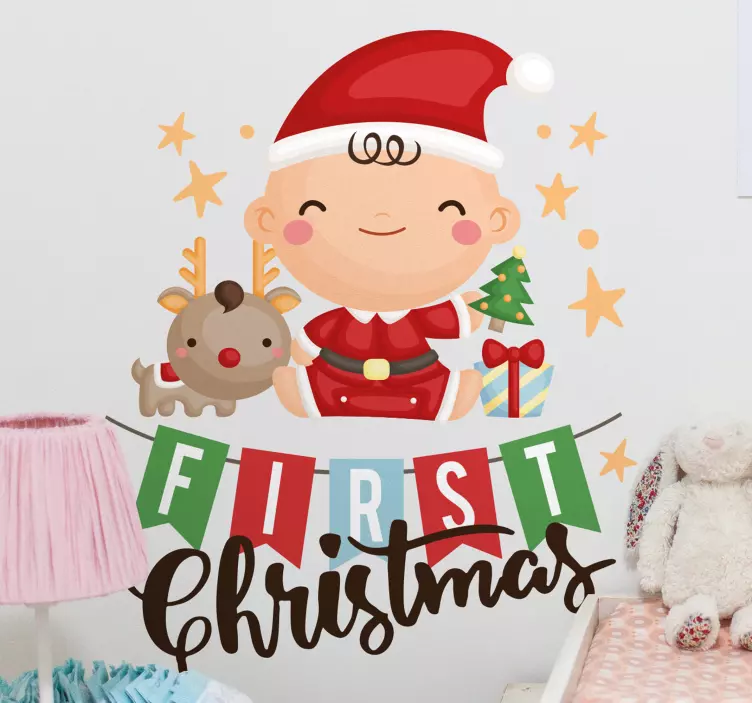 Moje první vánoční nálepka vánoční nálepka - TenStickers