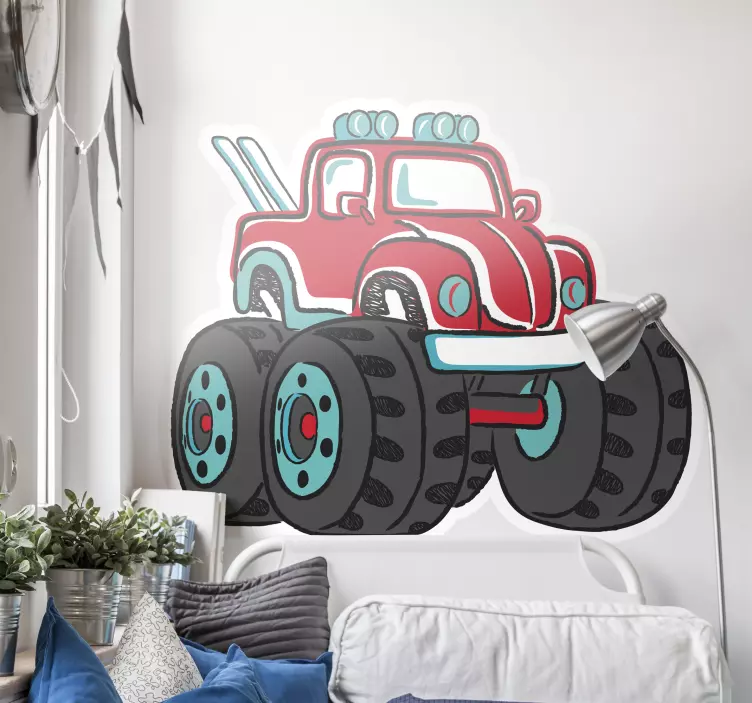 Nálepka monster truck auto - TenStickers