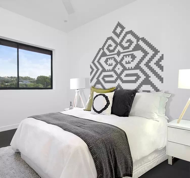 Motiv geometrického vzoru Čelní desky nálepka - TenStickers