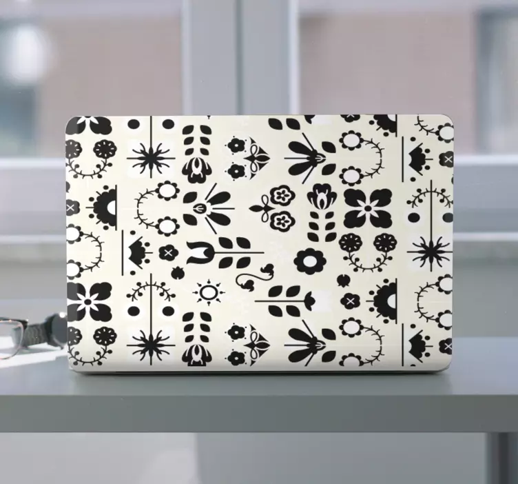 Motiv květinového aranžmá Samolepka na notebook - TenStickers