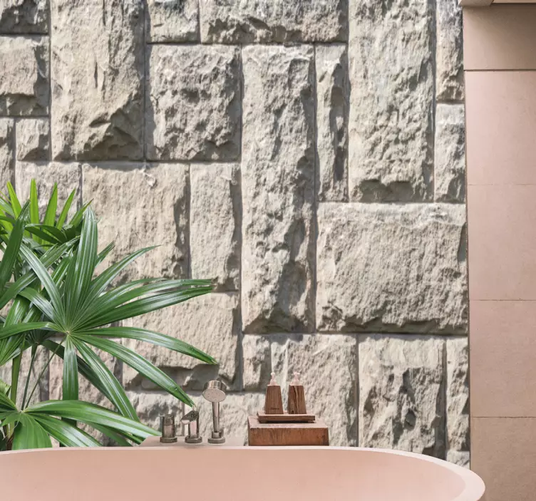 Motiv přírodního kamene samolepka do koupelny - TenStickers