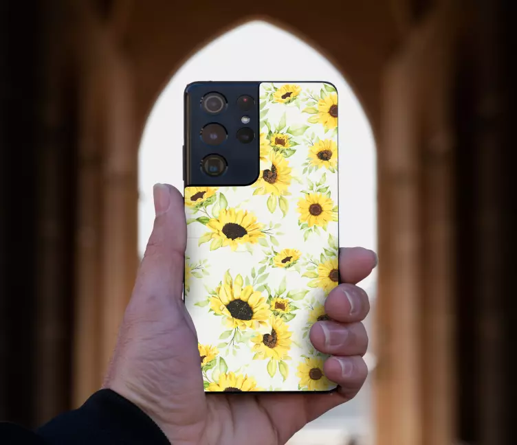 Motiv slunečnice Nálepka Samsung - TenStickers