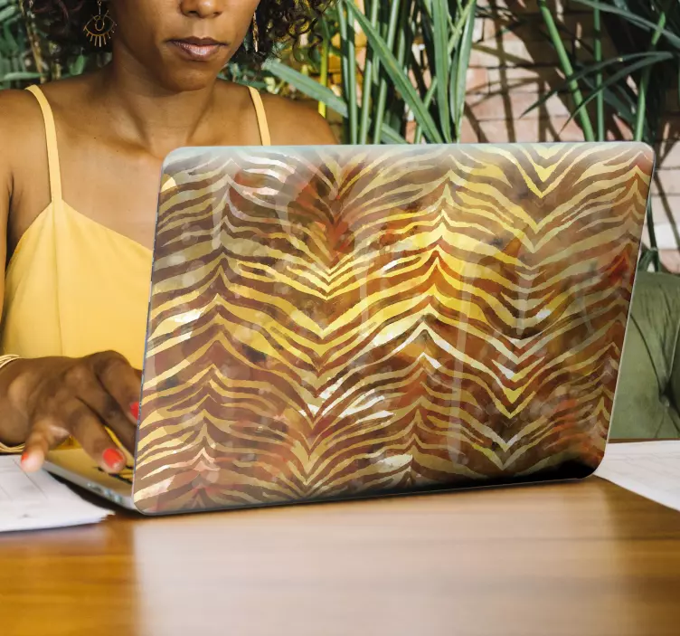 Motiv tygřího pruhu Samolepka na notebook - TenStickers