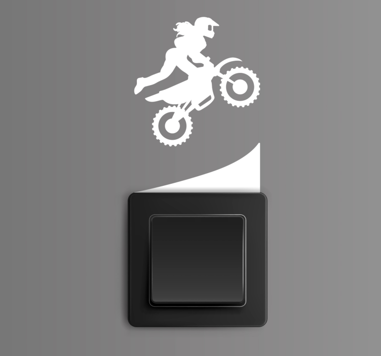 Motokros spínače samolepka - TenStickers