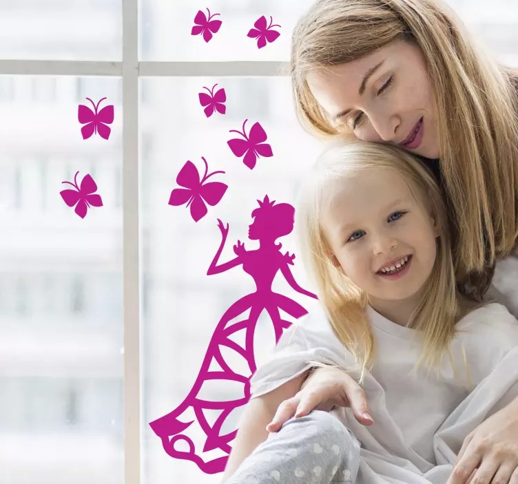 Motýl dekorace sada okno nálepka - TenStickers