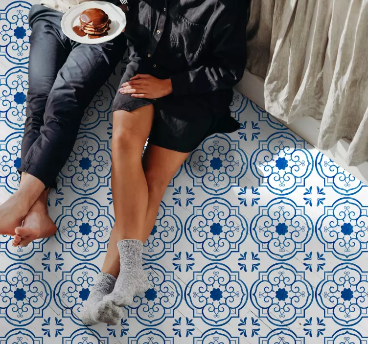 Mozaika vinobraní vzor podlahové nálepky obtisk - TenStickers