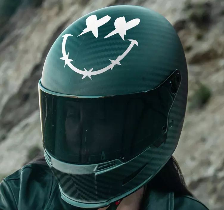 Mrtvý úsměv Motocykl nálepka - TenStickers