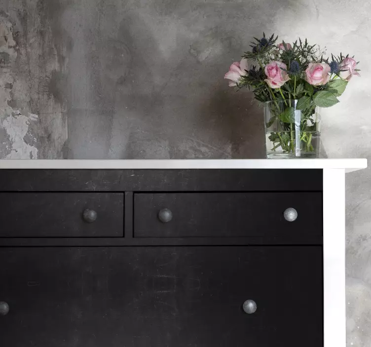 Nábytek nálepka elegantní černá truhla - TenStickers